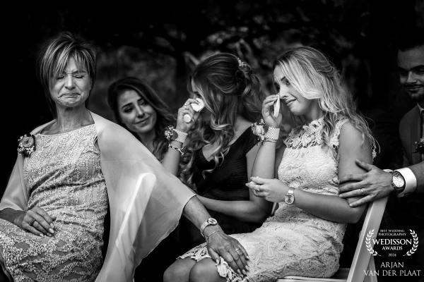 The action is not always in the most expected moments. During the vows, the bride's best friend brok...