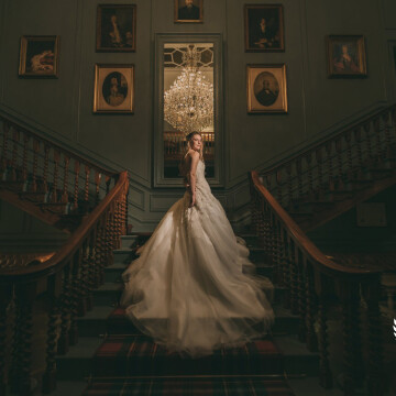 One of my most favourite images to date. Simple, elegant and beautiful. The dress really helps to deliver the impact in this photo. One key light camera right. 