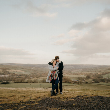 Love this photo from a recent engagement shoot at Hill End in Weardale, UK. The rolling hills of the countryside make for a wonderful backdrop and the couple were amazing and so natural. 