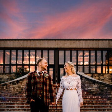 Love the tones in this beautiful image captured at The South Causey Inn Old Barn. I went to school with Sarah so it was an honor to photograph her wedding to Lewis. That dress and Suit. Trendy!