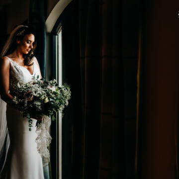 Sometimes simplicity is awesome. Love some good natural window light. The beautiful bride and the image make themselves. Captured at the South Causey Inn. 