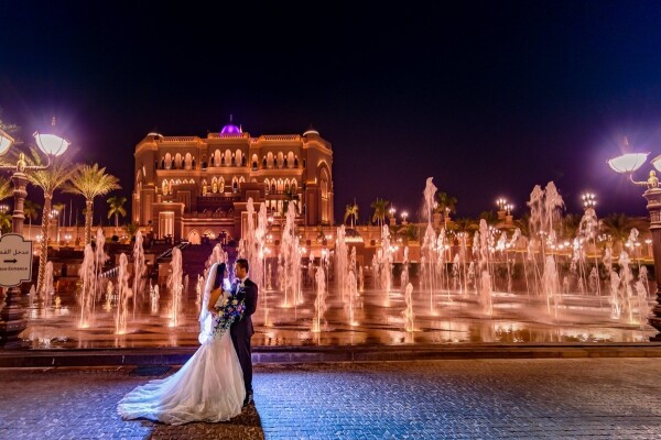 The photo is from the wedding shoot of Amanda and Tushar. Another great couple, I had the opportunity to work with. This was taken outside the Abu Dhabi Palace. We hardly had anytime to prepare because of the rush it had to be done in for security reasons. This was captured in a window period of 3 mins. 