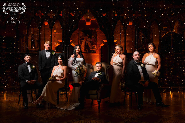 My first time out at Peckforton Castle, along with my first composite image, the softbox lighting each person individually then bringing it altogether in photoshop which gives such a dramatic effect.