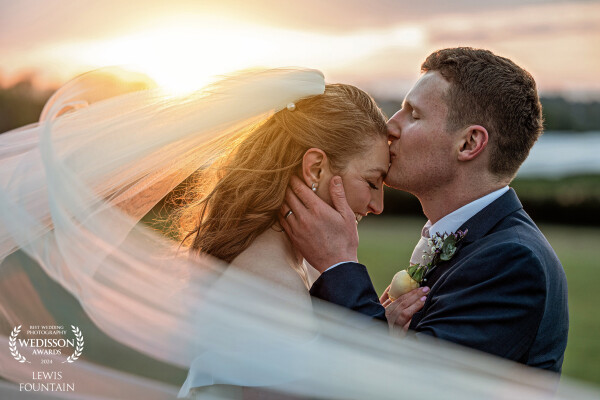 Golden hour is the perfect time of day to take the bride & groom out for romantic shots.<br />
<br />
The couple are relaxed and eager to spend a few minutes together, away from their guests. ❤️