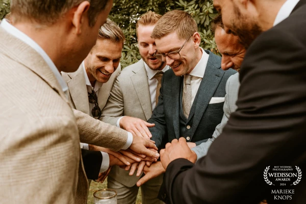 When the groom shows the ring...