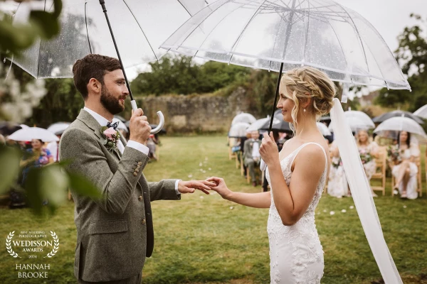 There was a forecast of 2% rain on Beth & Stu's wedding day at Jervaulx Abbey. And unfortunately tha...