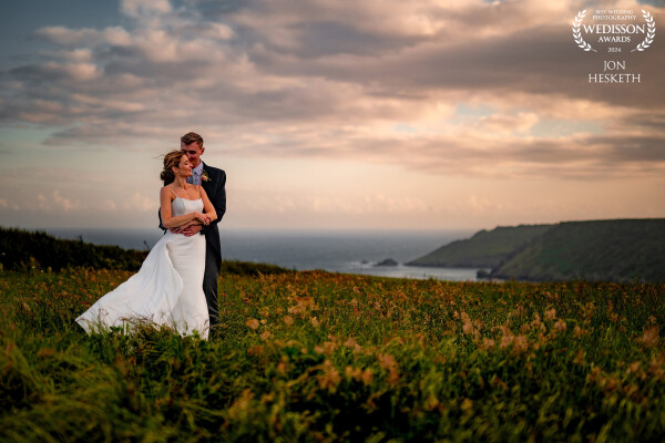 This was my first wedding in  the South West of England. I spent 3 years of my life down here studying so it meant a great deal to return to the coast for a wedding. What a view and the wind just helped lift the dress at the right moment, picking up and award for this means a lot, thank you.