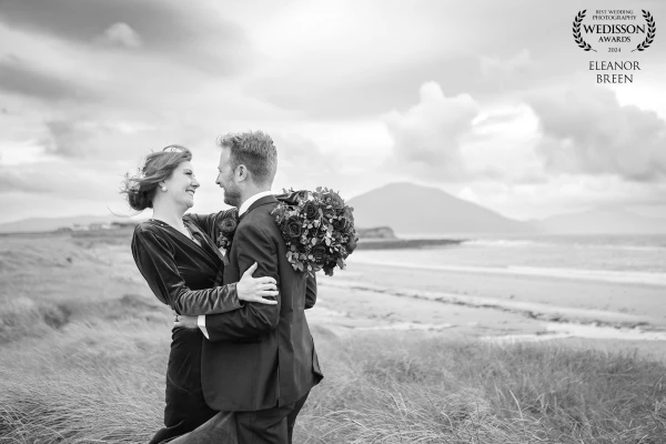 Elopement wedding in the heart of the Wild Atlantic Way in County Mayo. This amazing couple travelle...