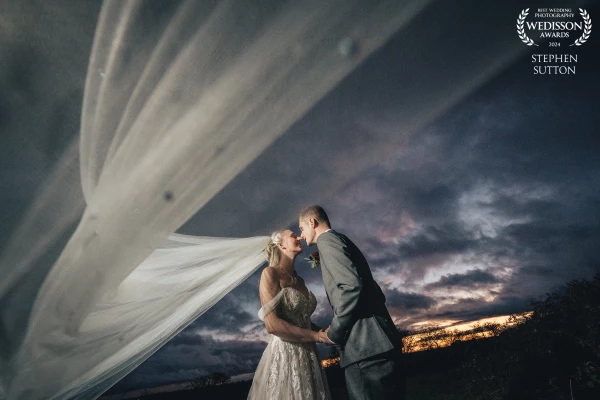 Got to love a big veil and a gust of wind.