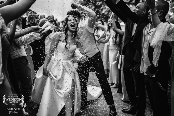 These two changed their day round from have the biggest thunderstorm just as their out door ceremony...