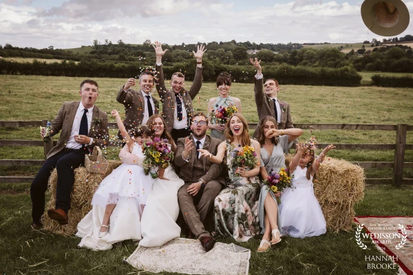 Group shots really don't have to be formal, posed or awkward! In this one we introduced a bit of lef...