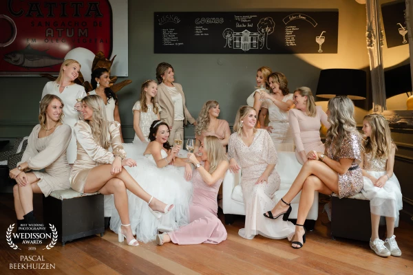 The bride expressed her desire for a photograph that would capture all her closest friends in a fun...