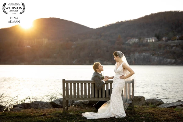 The bride and groom portrait of two inside and out beautiful art teachers after the ceremony. 

I...