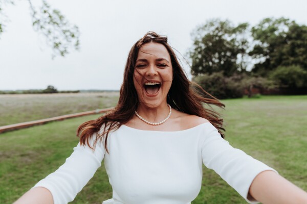 Spinning around in joy on your wedding day
