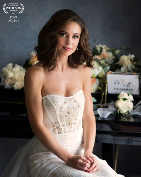 'This portrait was captured a few hours before the ceremony, in a rare pause of stillness. I wanted...