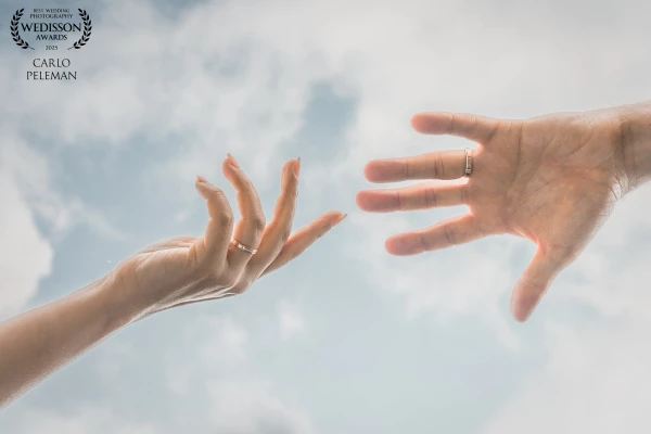 I wanted to photograph the wedding rings in a different way, from a different perspective.