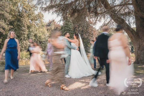 I really love playing with the shutter and taking this kind of photographs on a wedding day. It give...