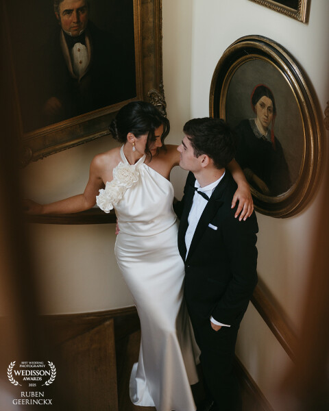 A private moment, caught in a house full of stories.