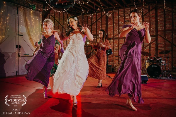 I love shooting the dancefloor and always like to bring in a little of my own lighting for this stag...