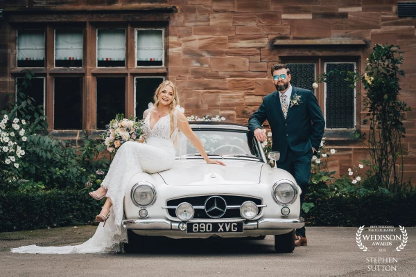 Probably one of the coolest cars I’ve seen, be rude not to pop the bride on it