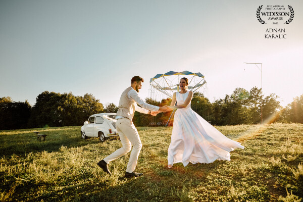 A moment of pure joy, love, and freedom.
Adna and Abdullah dancing into their forever — captured und...