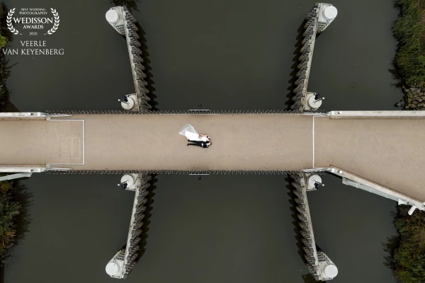 A quiet moment together on the bridge