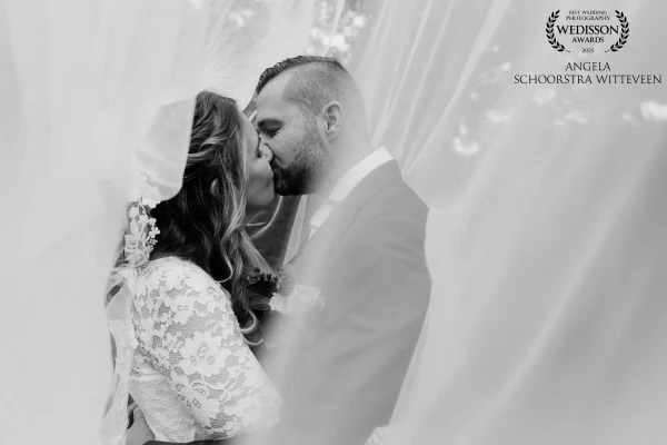 A kiss in autumn. Timeless, pure, and full of love