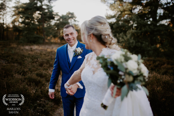 Een winterbruiloft, en dan een zonnetje hebben... dan moet het gewoon zo zijn.