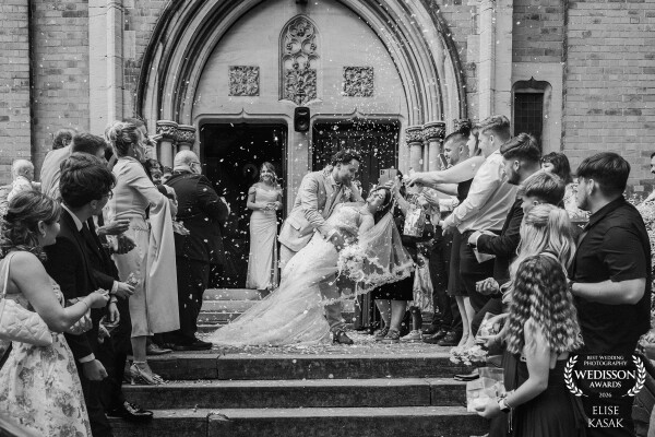 An unscripted dip right after walking out of the church. No cues, no prompts, just instinct and joy....