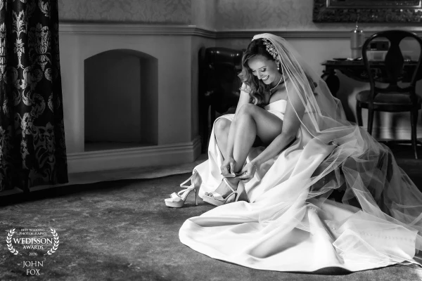 All natural light to capture this natural image of Lian putting her shoes on.