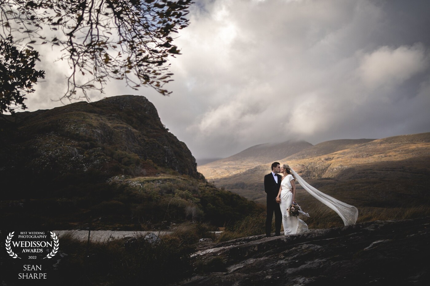 Holly and Philip in one of my favourite locations in Killarney. We were so lucky this day with the weather - it stopped raining when we started and started the minute we finished our session. That light, the couple - what a shoot!