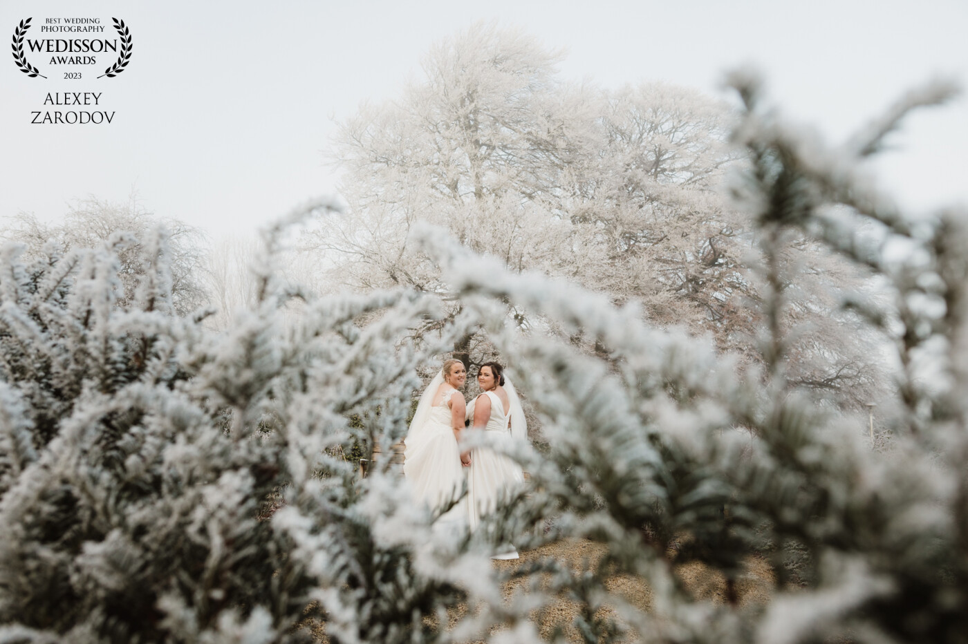 Catherine & Mary’s Winter wonderland Wedding at Raheen Woods Hotel, Athenry, Galway. Not a usual weather conditions for Ireland.