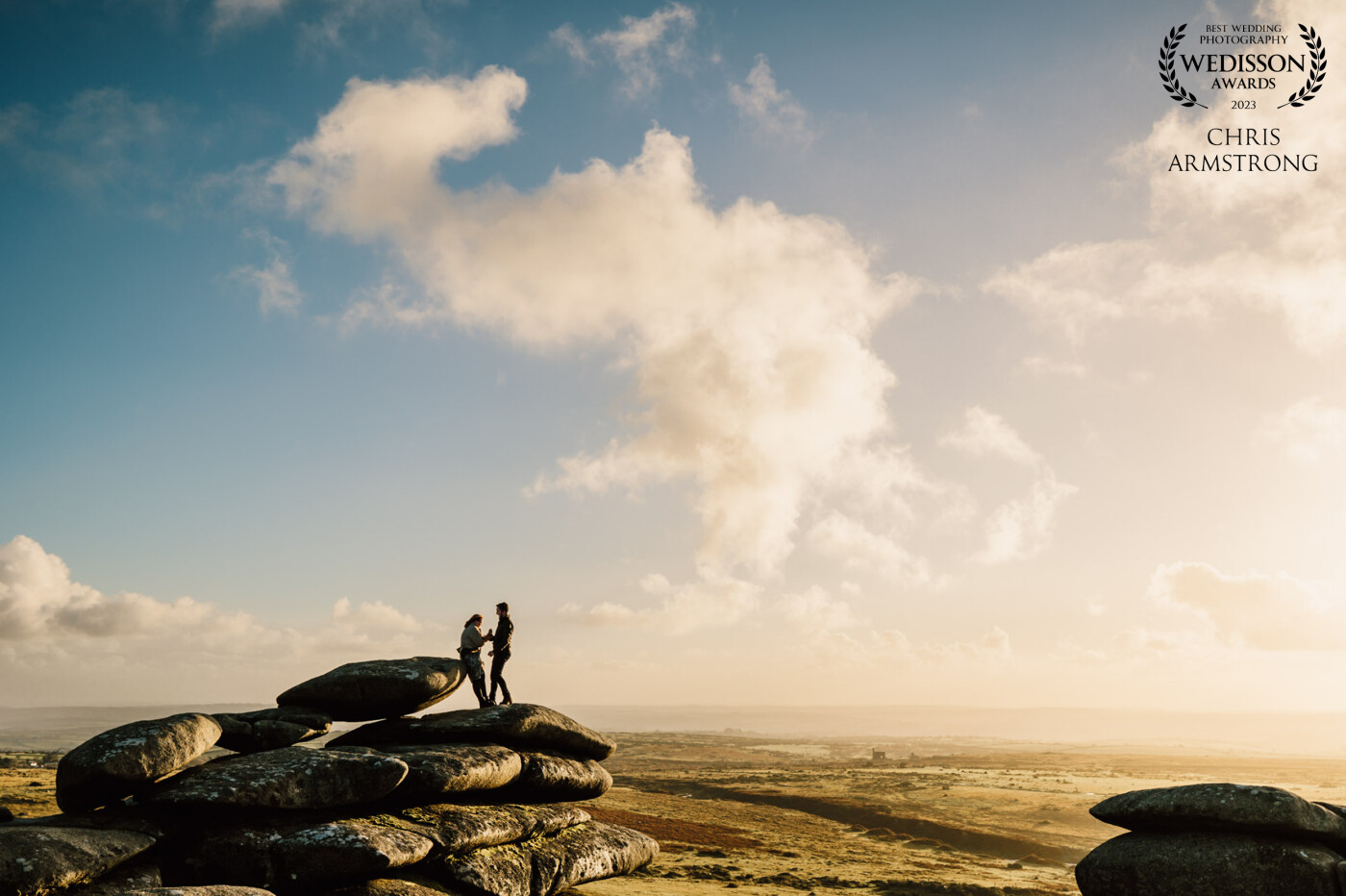 A beautiful autumnal sunset on the wild Bodmin moor for Flynn and Abbi's engagement shoot!