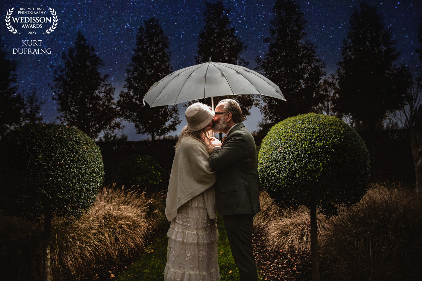 This beautiful couple has their own story... They got married in the fall, and as a photographer I wanted to capture their warm love against the cold environment. It resulted in an intimate, pure image that typifies them beautifully