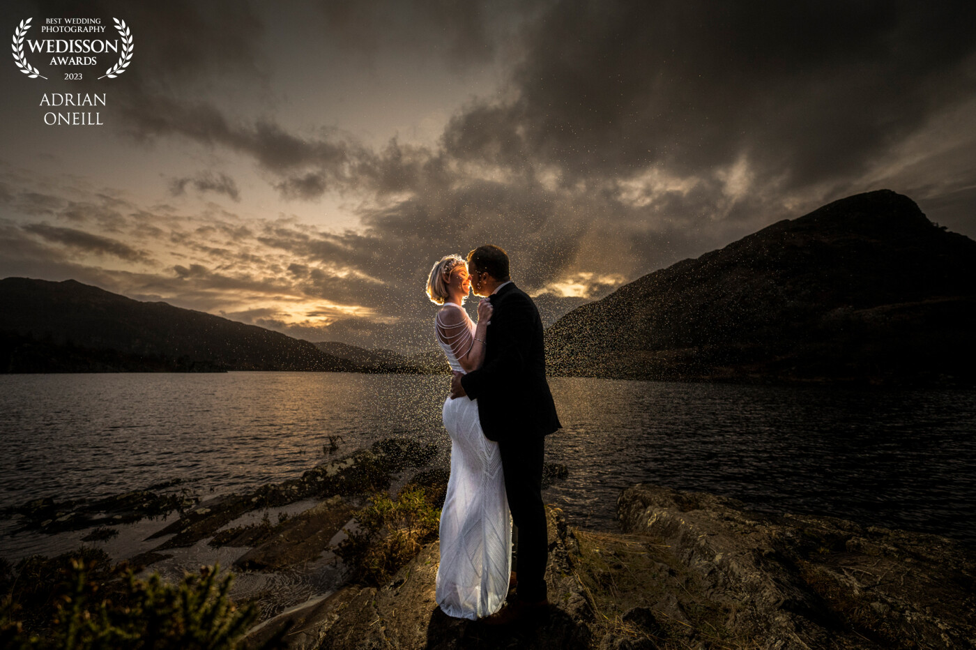 Catching the last of the winter sun light, helps to know the good spots where you get the last good light. The winter weddings can always be challenging. But having the right couple in the right location its pure magic.