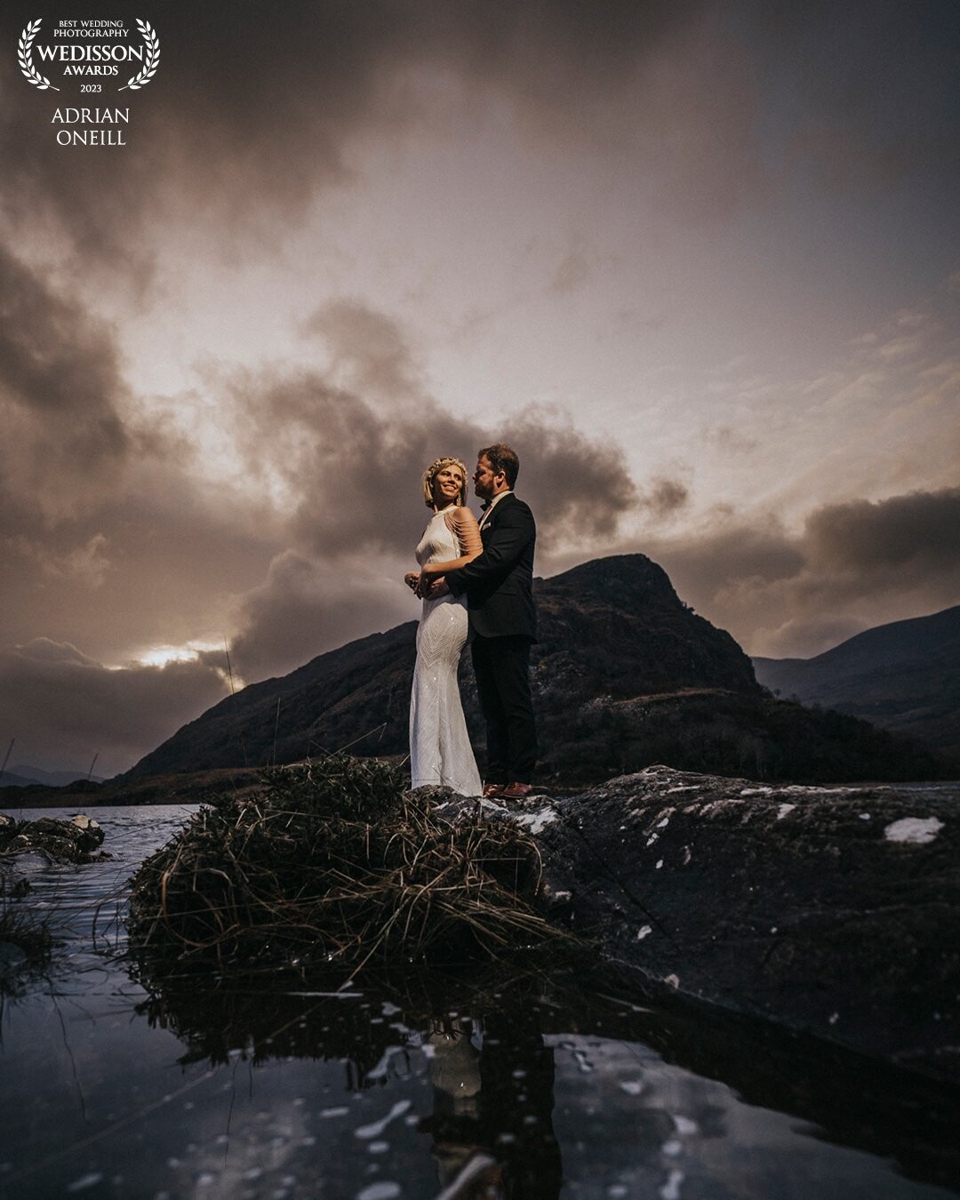 Another shot from the Killarney shoot, Catching the last of the winter sun light, helps to know the good spots where you get the last good light. The winter weddings can always be challenging. But having the right couple in the right location its pure magic.