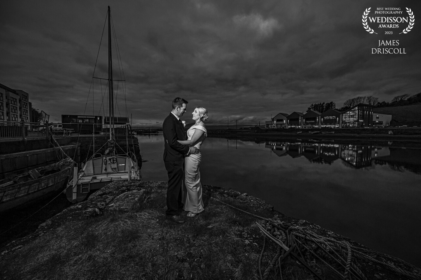 Tracy & Tomas in Bantry,, directly across from the martime hotel, late evening, One flash with magsphere,grid and ad200
