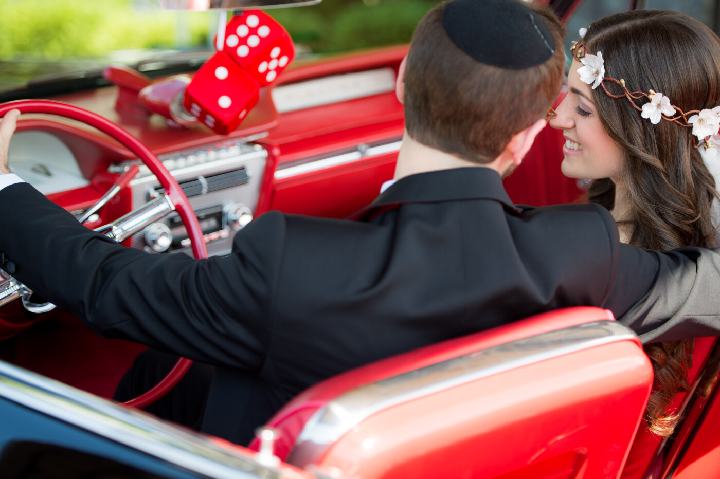 I loved this beautiful couple and incredible vintage car. What a beautiful day!<br />
