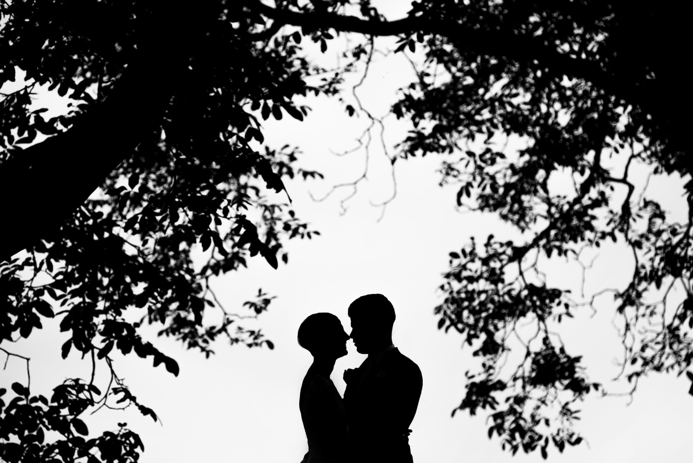 I think silhouettes are great! You can make something astonishing with just a simple surrounding, and ofcourse a couple that's crazy in love :)