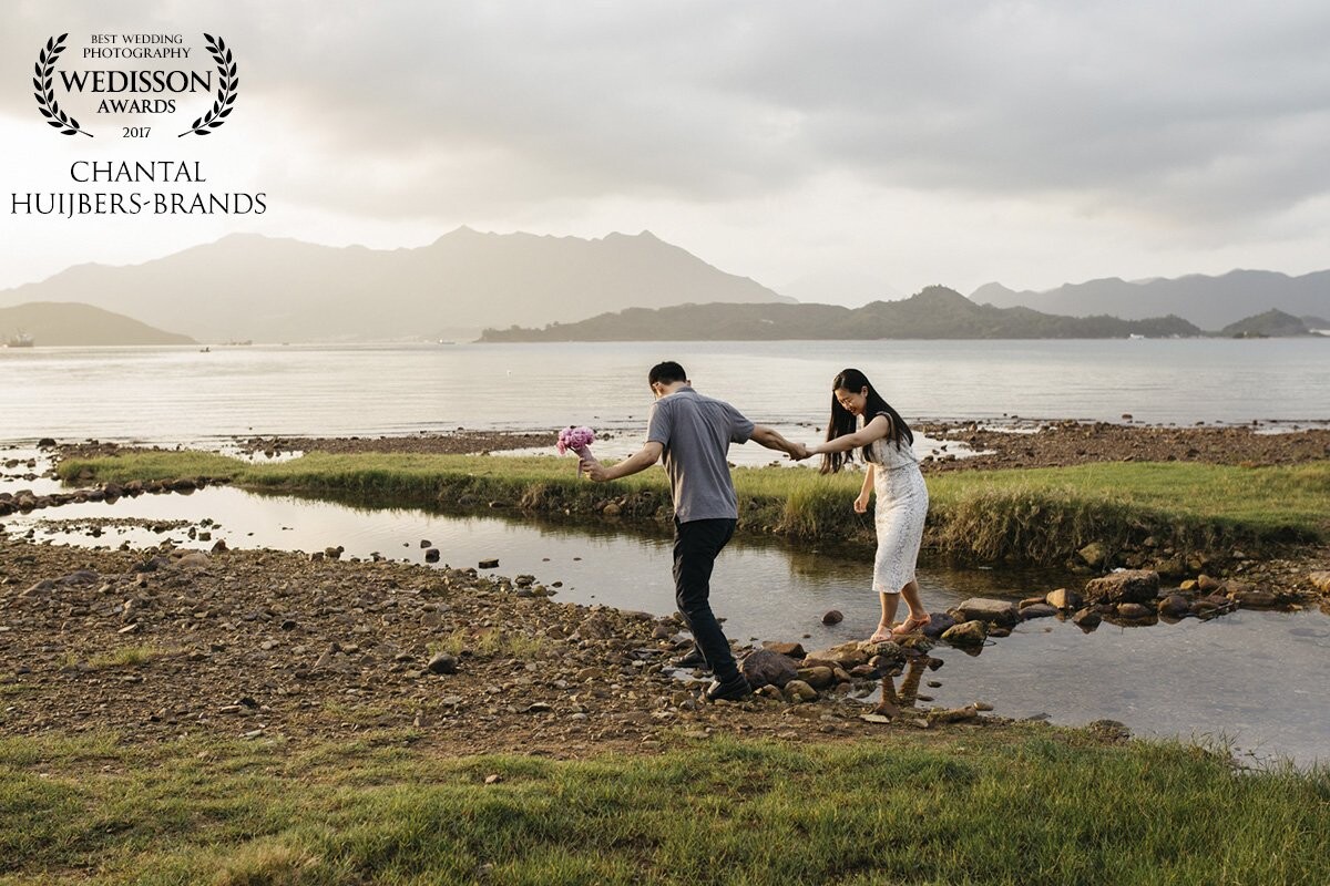 Hong Kong can be so impressive just like this lovely couple.  They knew about this wonderful spot in Sai Kung. It was far to travel but definitely worth the effort of going there.  This couple got married a couple of weeks later and I was very blessed to  capture their wedding day as well.