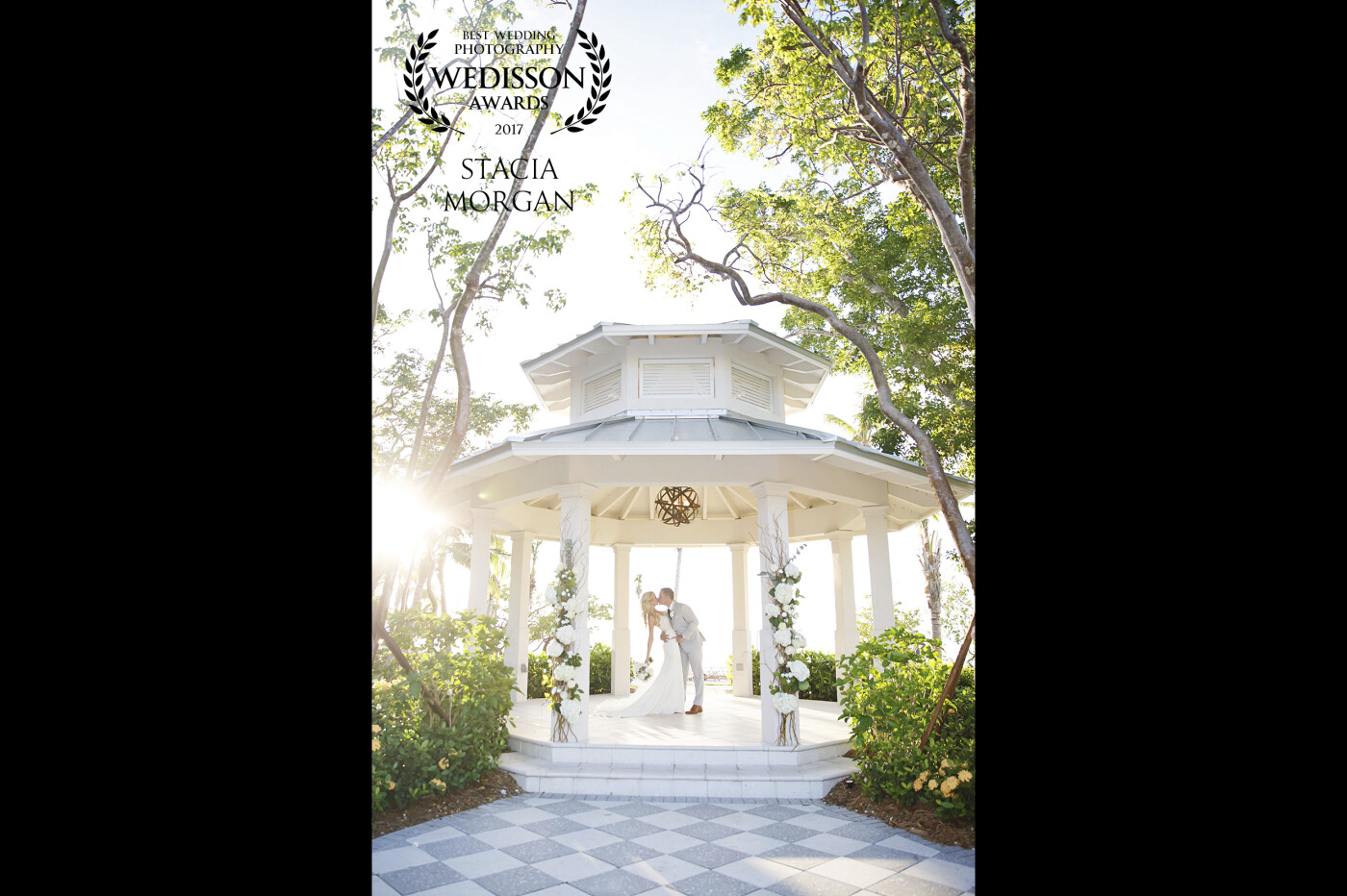  Lindsey & Matt said I do at one of my favorite resorts in Key Largo, Playa Largo Resort. This photo was taken just after they wed inside the gazebo where their vows were spoken. I thought it would be a beautiful symbol of the promise they made to one another. 