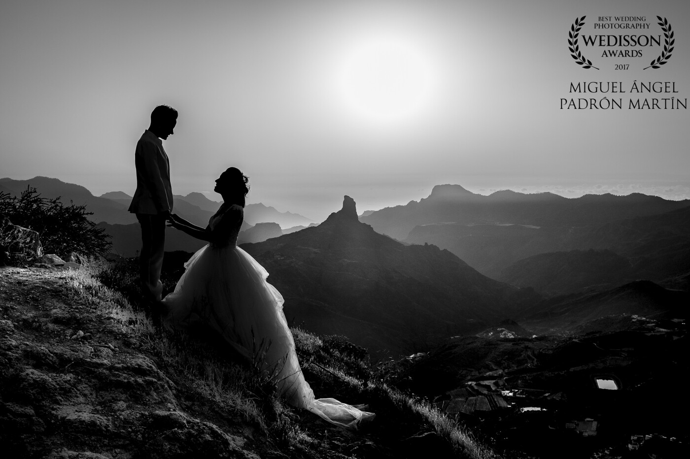 En un marco incomparable como son las vistas de la cumbre de Gran Canaria, en plena naturaleza, Pamela y Arahuca se deseaban amor eterno. 