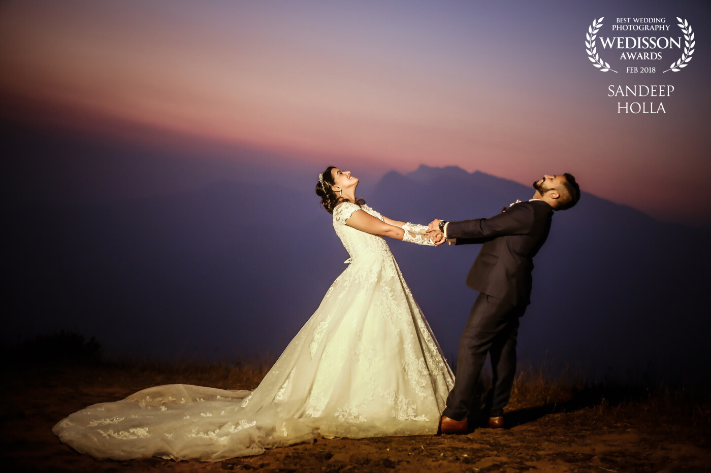 Mr and Mrs Rego celebrating their love of 8 years coming together. After all the wait it was time for these love birds to get married. As they are very energetic as a couple, they chose to go to the hills for the post wedding. This was shot on the beautiful hills of ballalarayanadurga after the sun was set and left us with the beautiful clouds.
