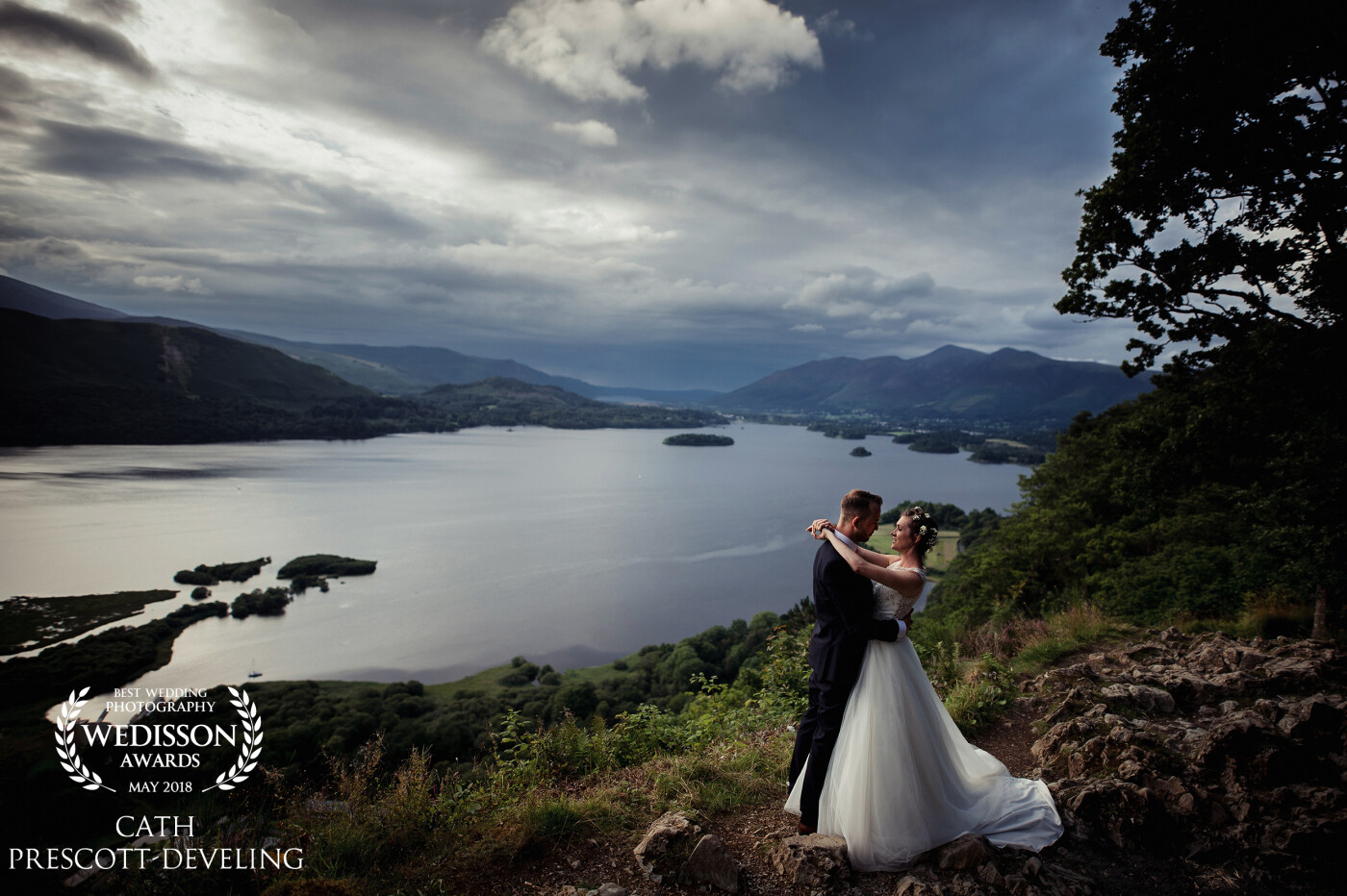Literally THE best view in the Lake District, without climbing our highest fell.. which, with camera gear, not for the feint-hearted. Beautiful couple - beautiful shoot. 