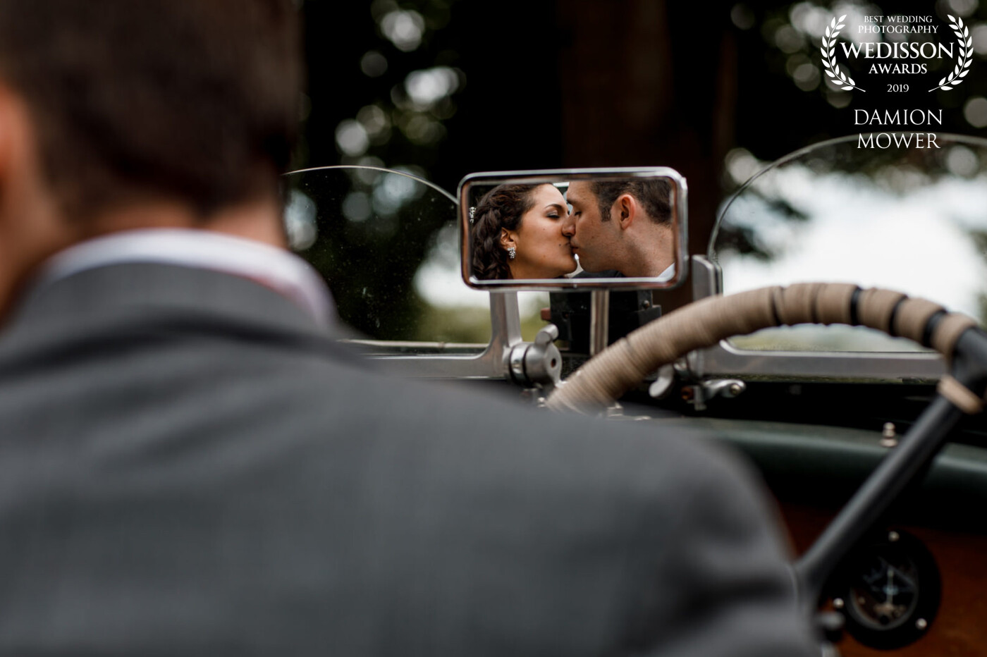 Thank you for the award. This was taken outside Pembroke lodge in Tat and David's vintage car as they were stealing a quiet kiss before going to their reception