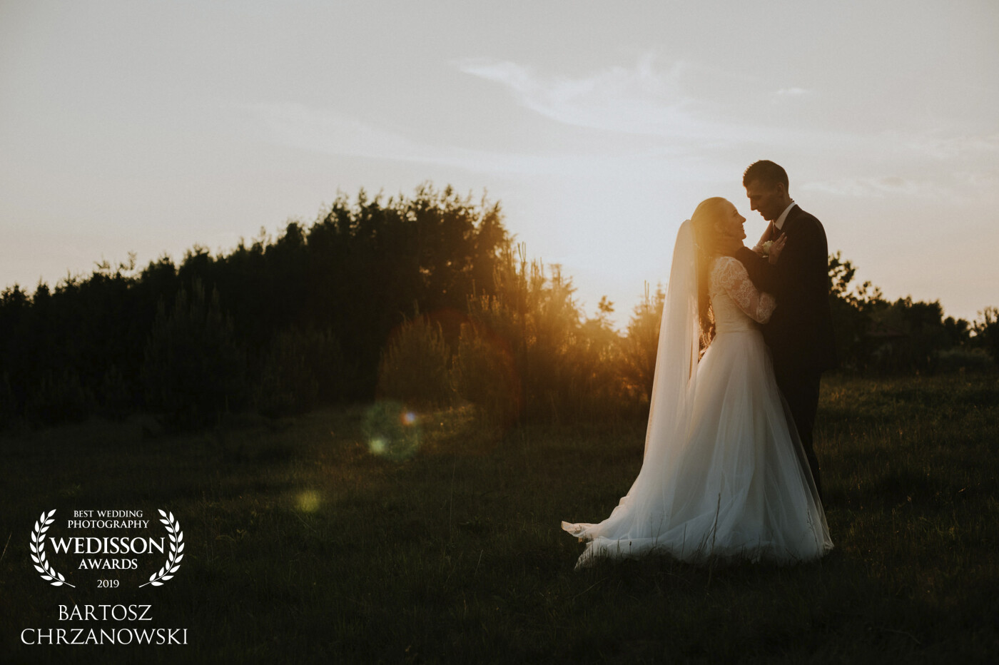 This shot was made just a few minutes after they said yes. We had 5 minutes for a short photo session and I think we used it to the maximum. Photographing at sunset always looks magical.<br />
