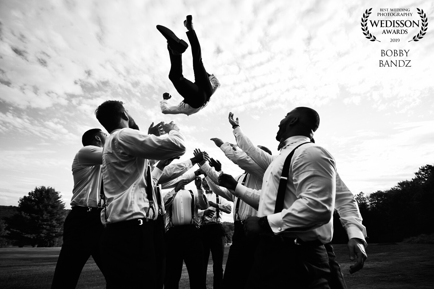 When you get to shoot one of your best friend’s weddings and all your friends are in the wedding party...yea you celebrate hard! And by celebrate we mean try to throw the groom as high as possible and make sure he doesn’t land on his head! What a day! 