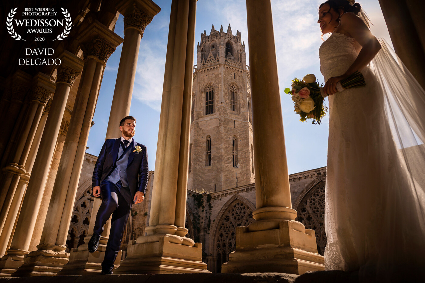 La Seu Vella - They are Patricia and Albert, La Seu Vella is the Lleida's castle, the emblem of the city, it was a beautiful place to do the photo session on their wedding day.