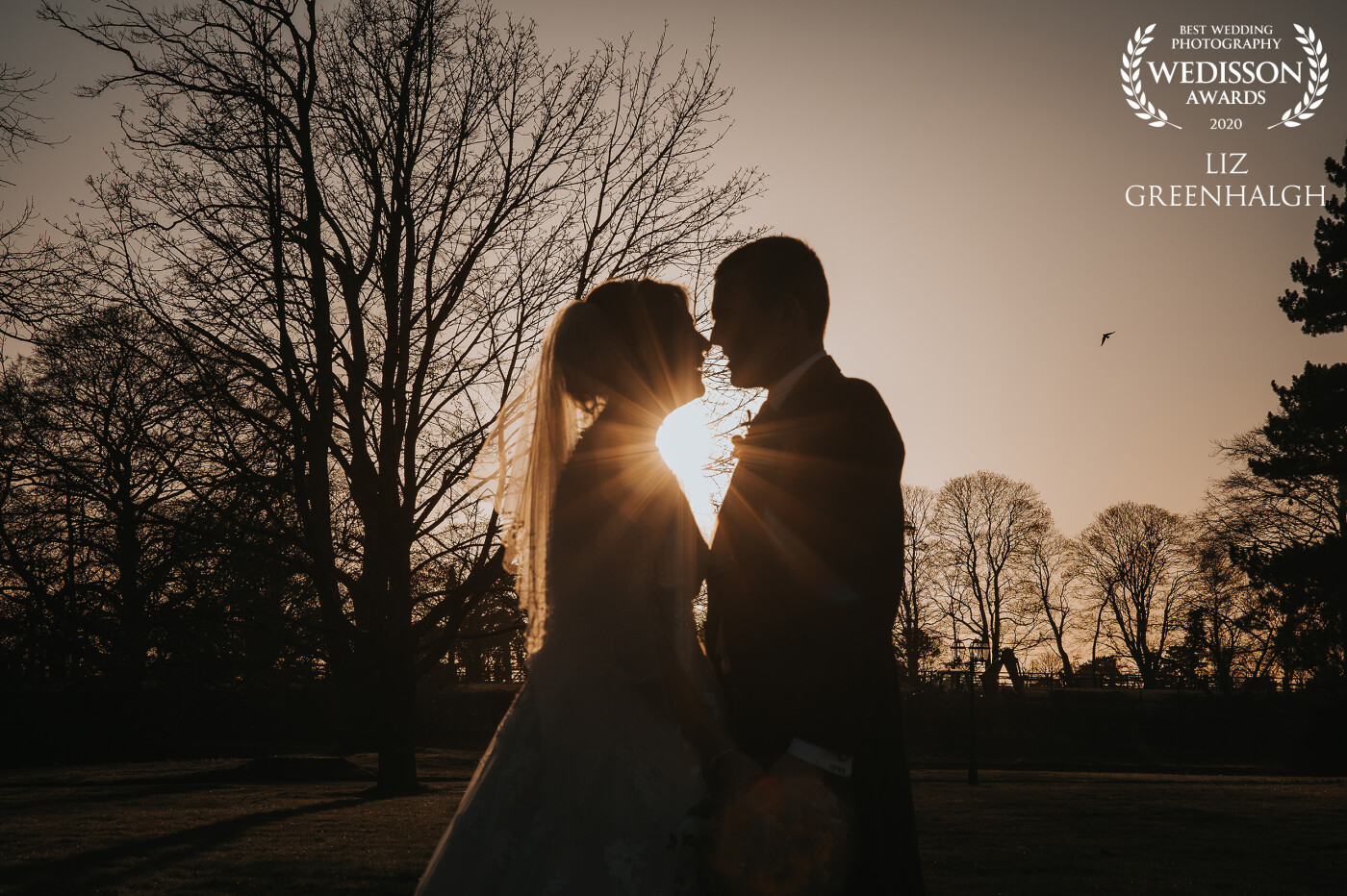 There was beautiful winter light and we caught the sun just setting for Nat & Ted at the wonderful Swynford Manor, Newmarket, Cambridge UK.
