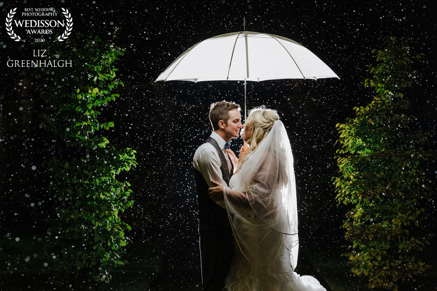 Rain isn't what you want on your wedding day but it can certainly add some amazing photos to end the day. Eilish and Brendan loved heading out with Umbrellas to finish off the night at the Old Hall Ely. Just perfect!